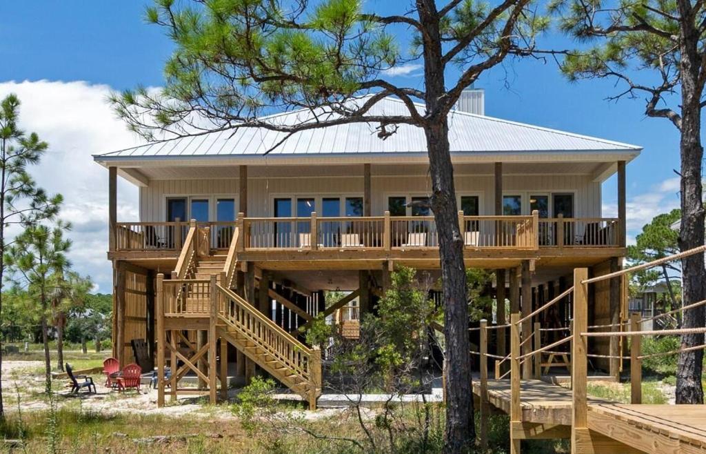 Bygningen som feriehuset ligger i