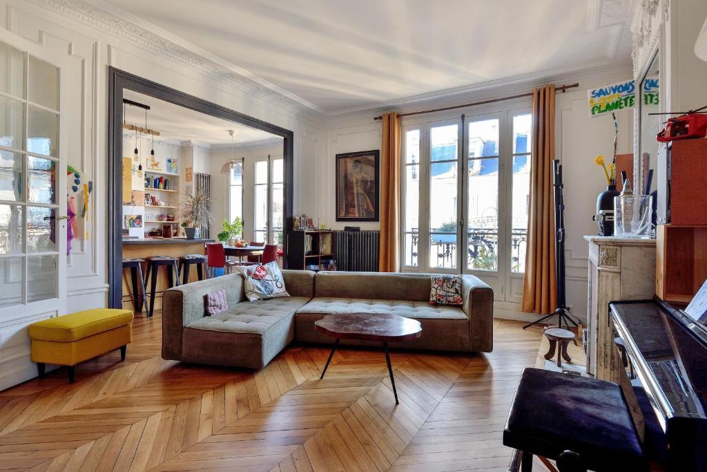 Et sittehjørne på Sophisticated typically Parisian flat - Welkeys