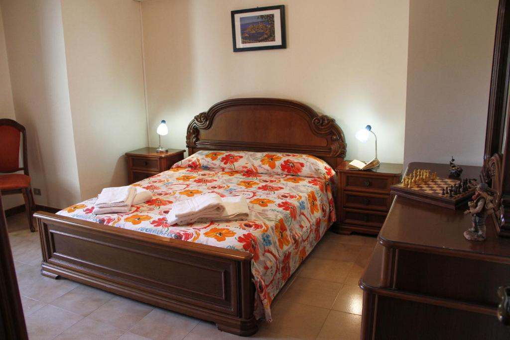 Giường trong phòng chung tại Casa Dada