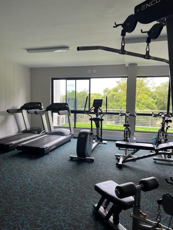 Fitness centrum a/nebo fitness zařízení v ubytování REGENCY APARTMENT HOTEL-ST@Y