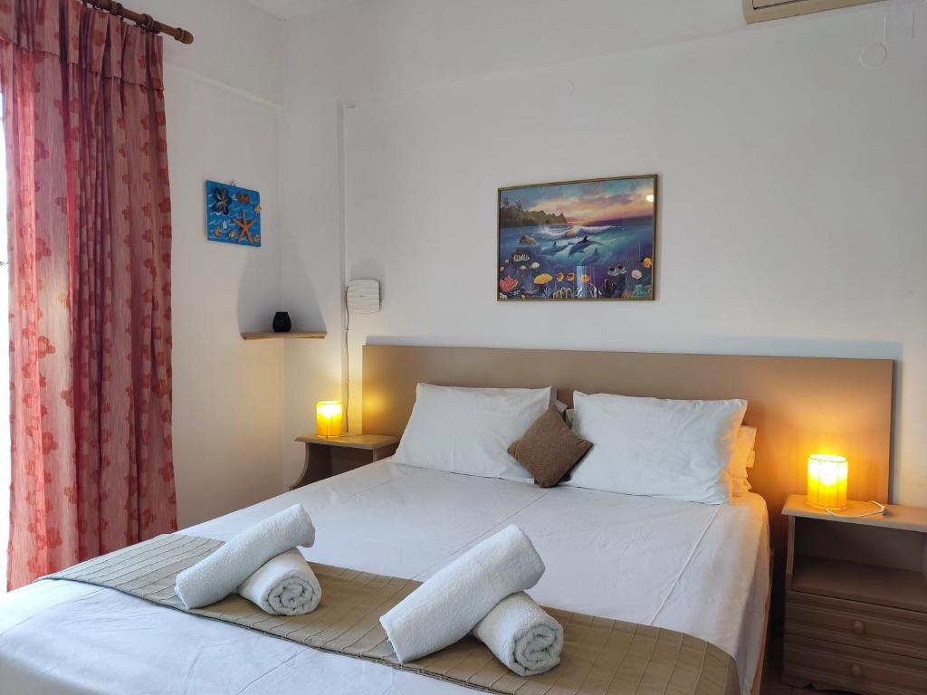 Postel nebo postele na pokoji v ubytování Coral Villas