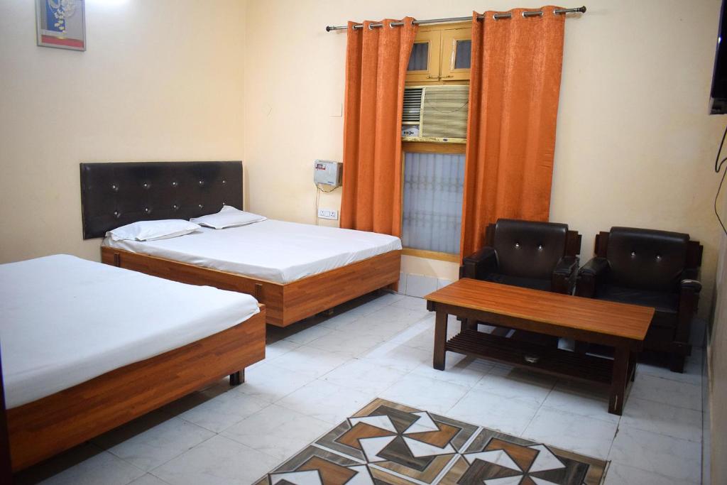 Postel nebo postele na pokoji v ubytování Hotel Golden