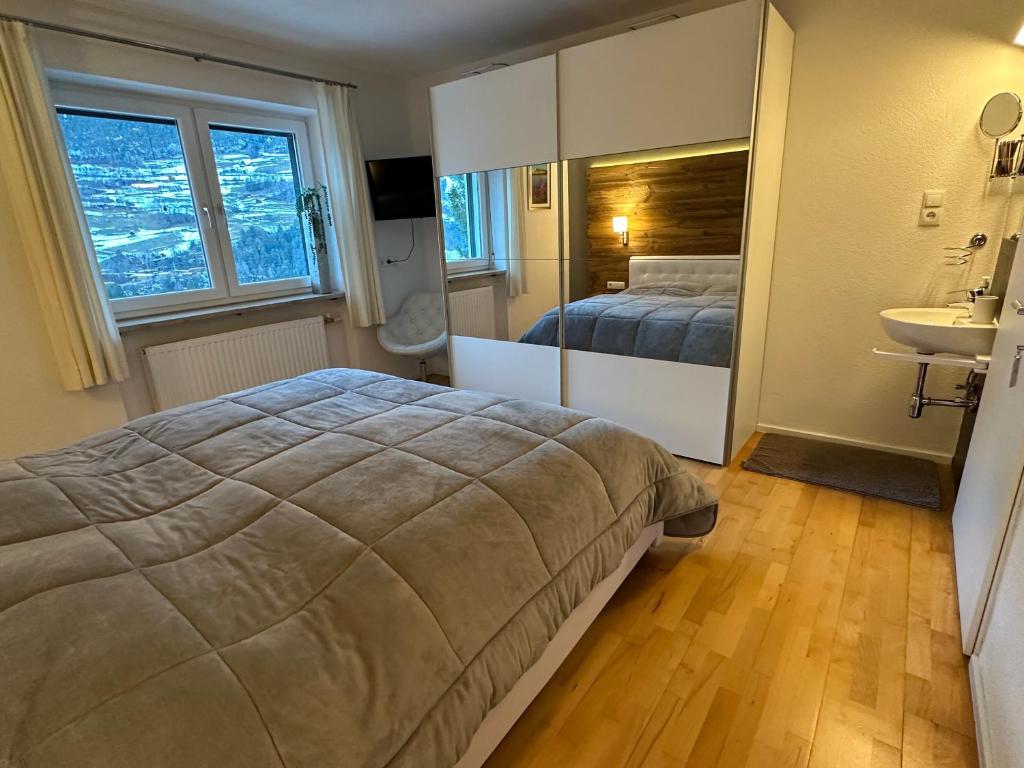 Postel nebo postele na pokoji v ubytování Ferienhaus Freizeit