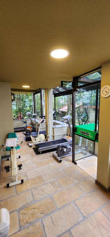 Fitness centrum a/nebo fitness zařízení v ubytování Residencial Vale Dourado