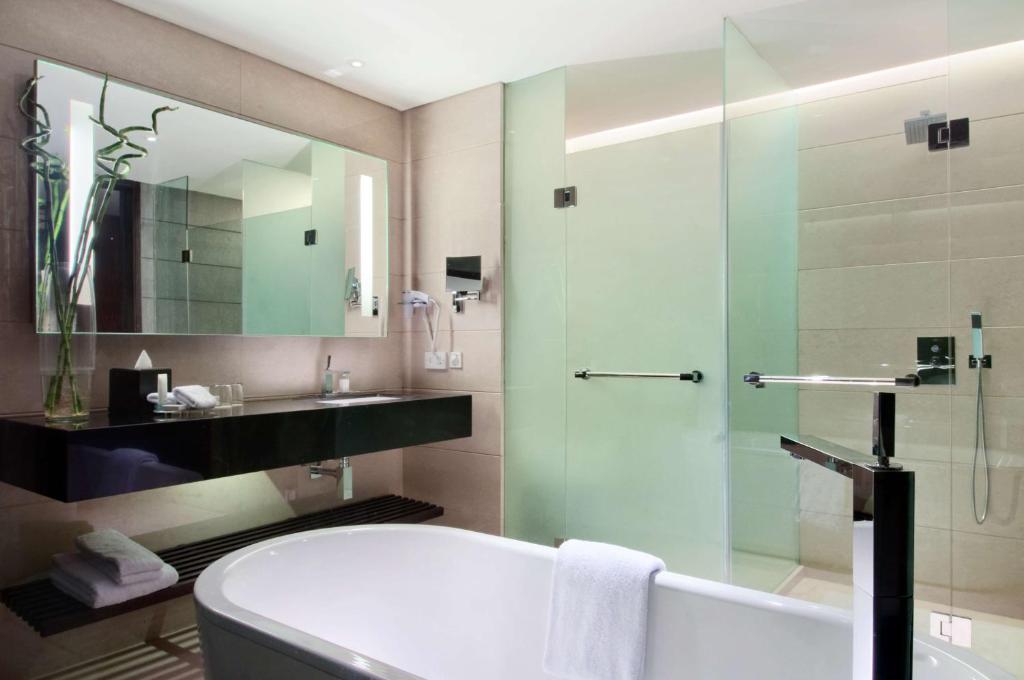 Koupelna v ubytování Hilton Bandung