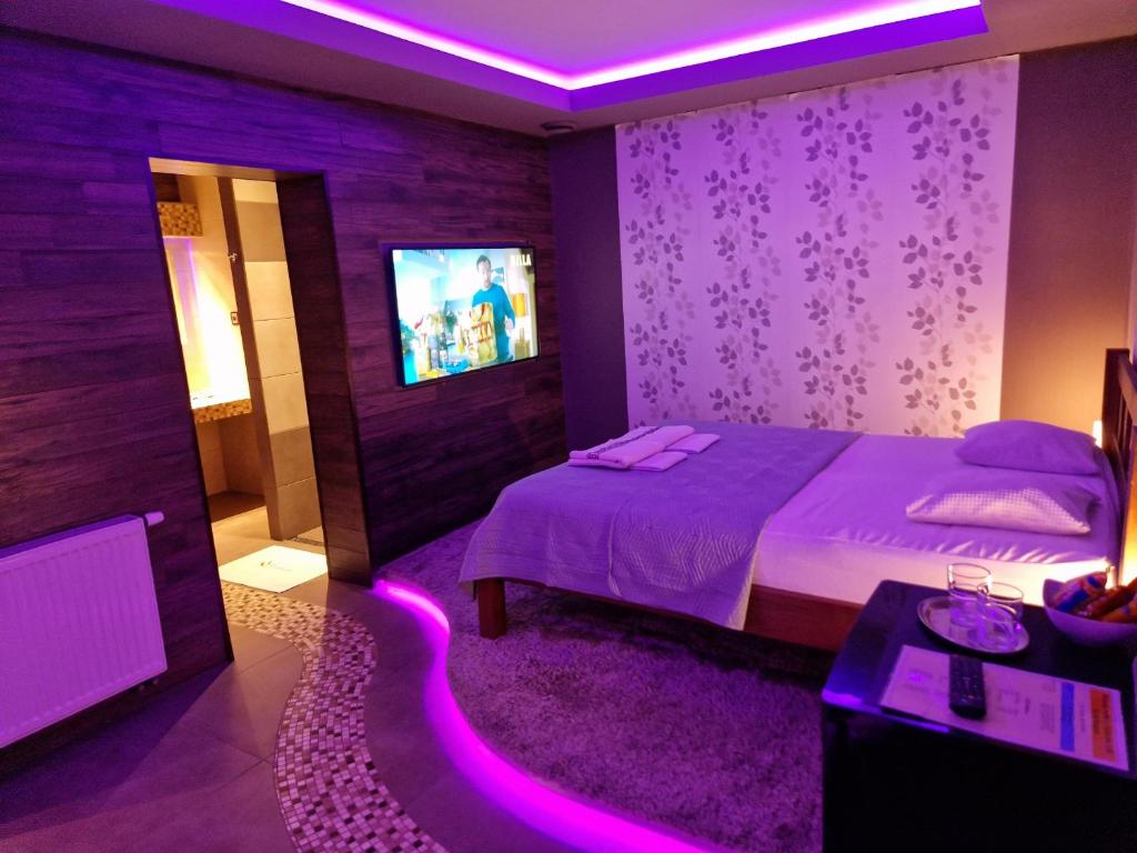 Postel nebo postele na pokoji v ubytování Remissio wellness rooms