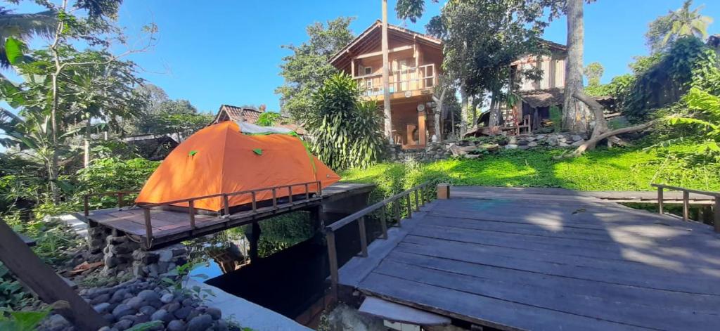 Zahrada ubytování Omah Kepel Yogyakarta