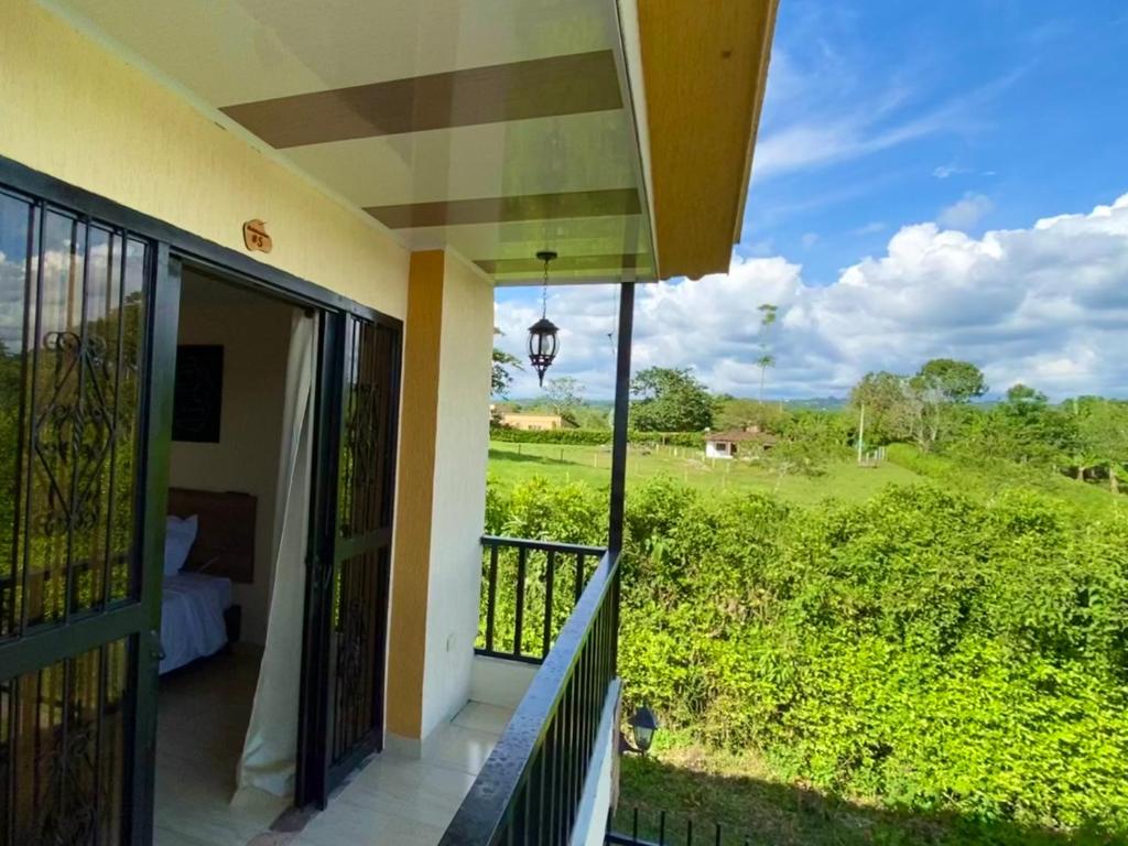 Balkón nebo terasa v ubytování Hotel Casa campestre HH