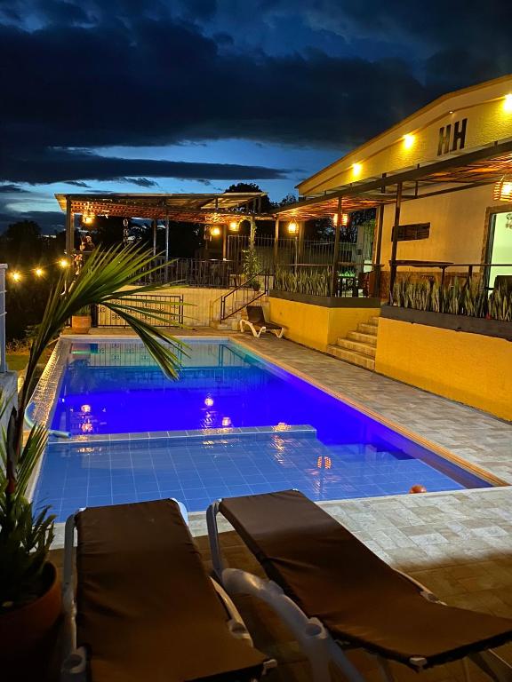 Bazén v ubytování Hotel Casa campestre HH nebo v jeho okolí