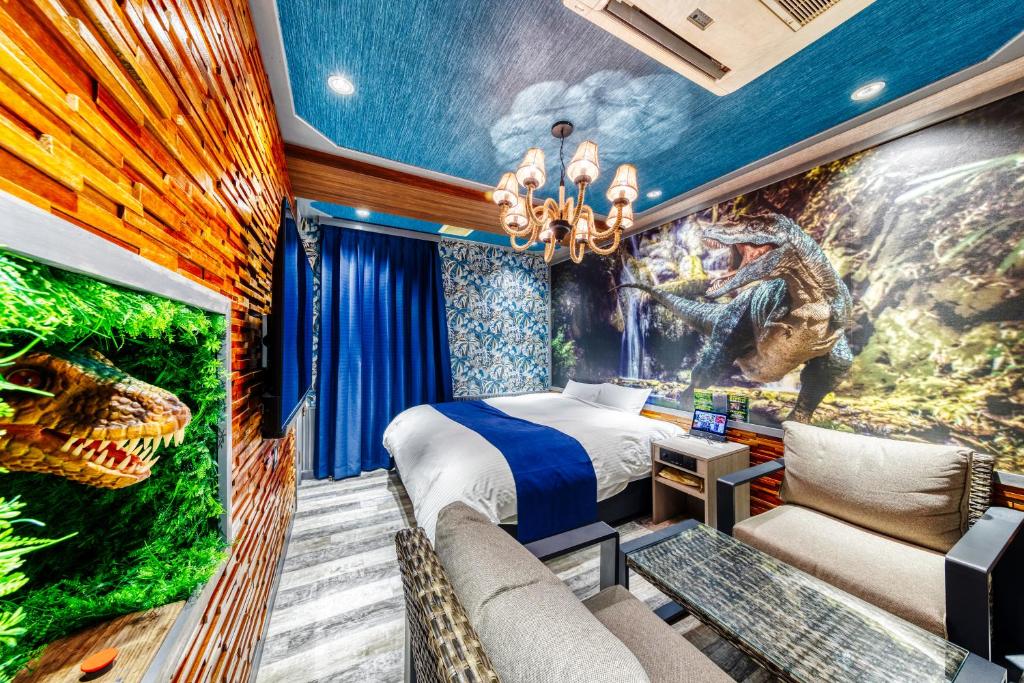 Posezení v ubytování Hotel Artia Dinosaur hirakata -Adult Only