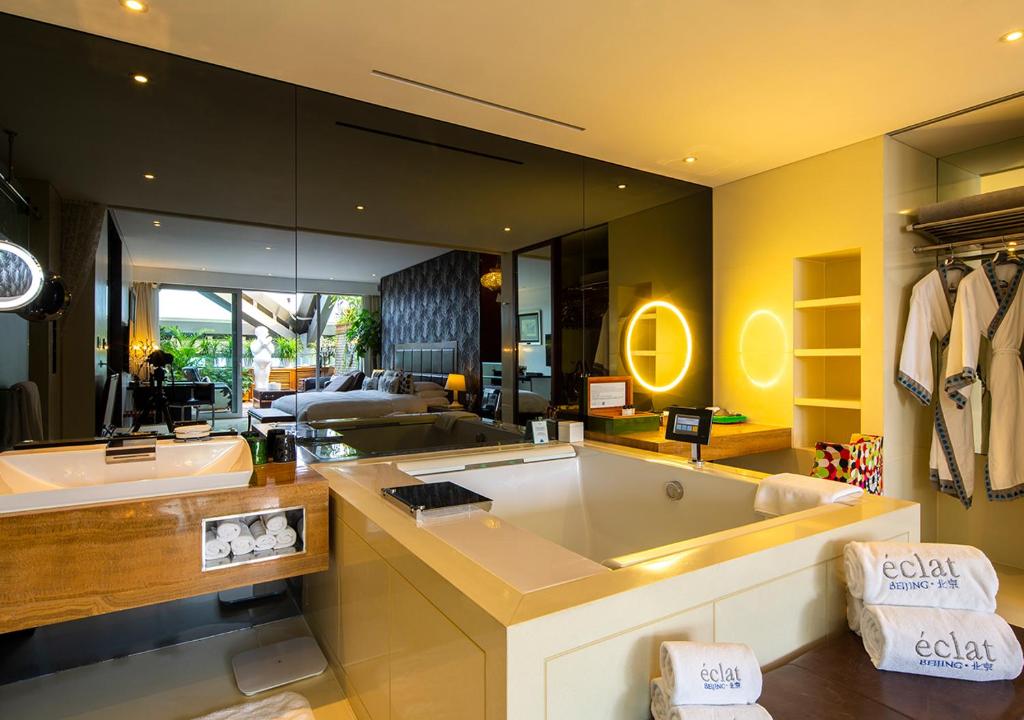Posezení v ubytování Hotel Éclat Beijing