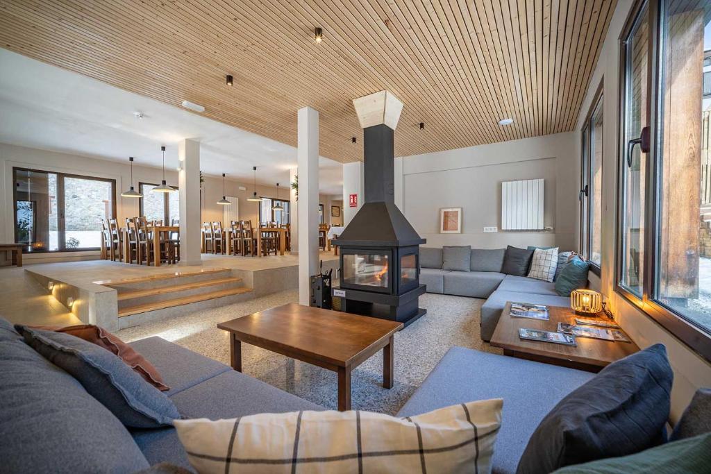 Istumisnurk majutusasutuses Aran Hostel