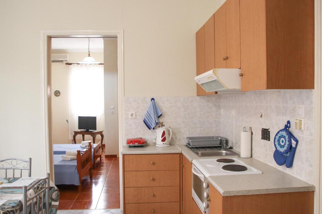 Kuchyň nebo kuchyňský kout v ubytování Ellis Apartments