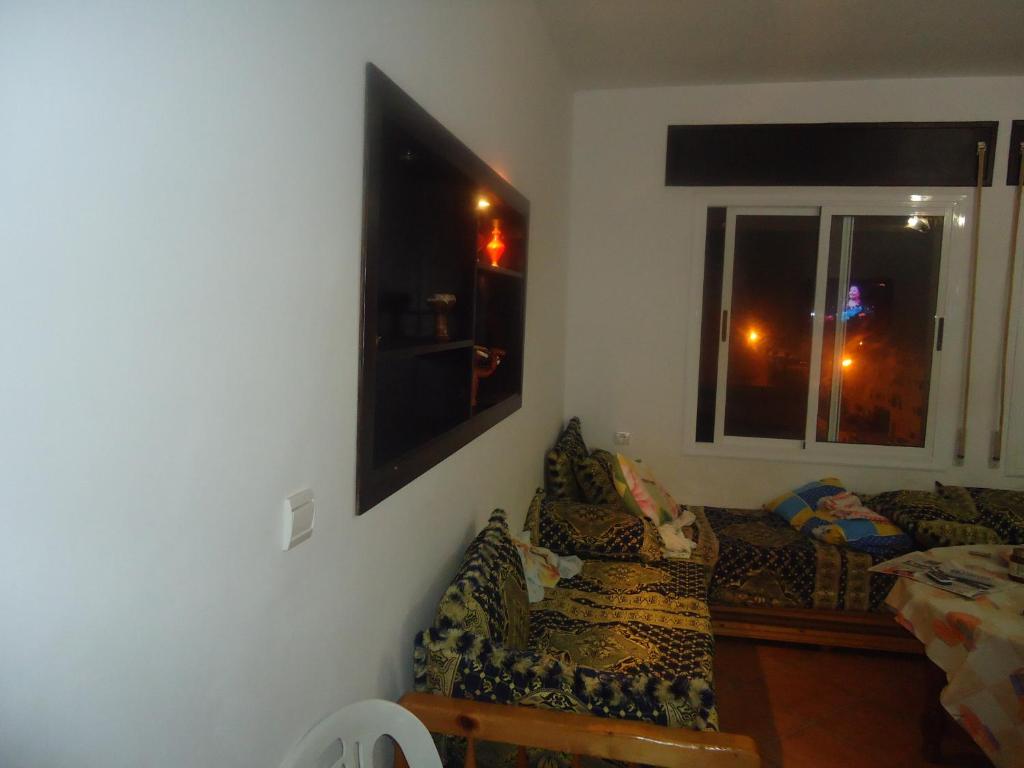 Posezení v ubytování Appartement CORNICHE vue sur MER