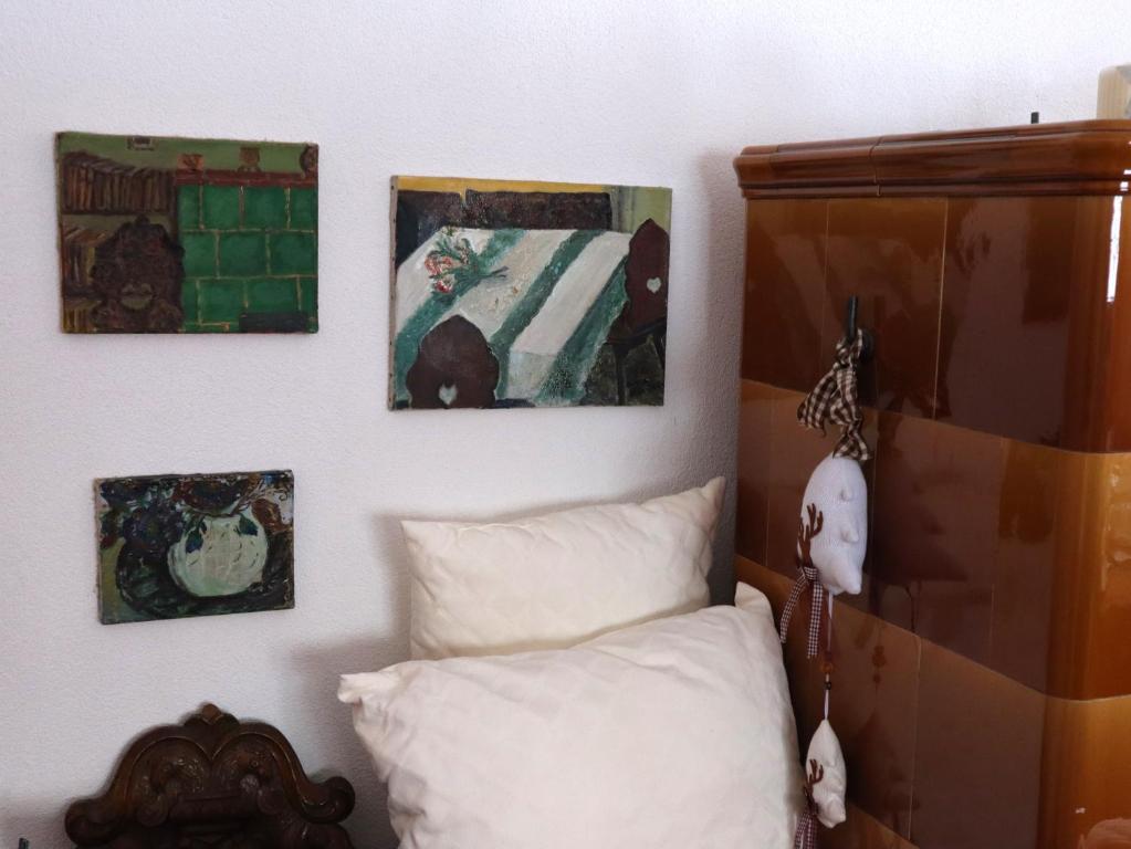 Postel nebo postele na pokoji v ubytování Chalet M