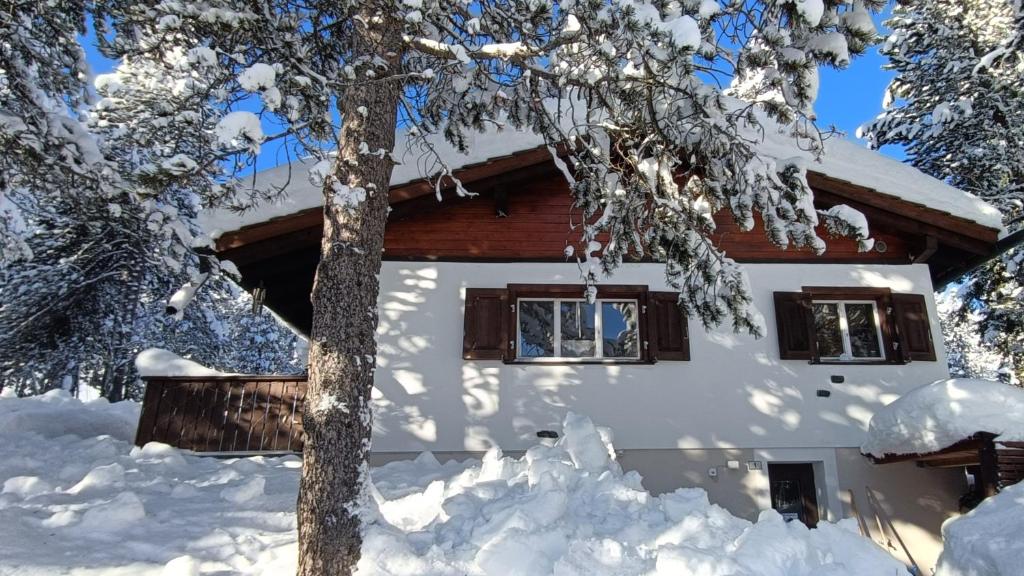 Chalet M v zimě