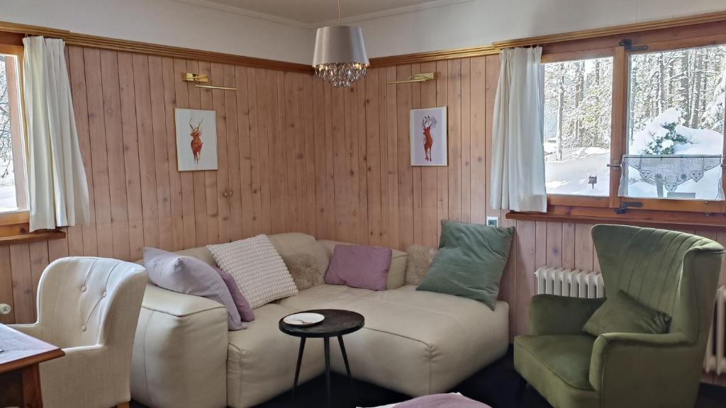 Posezení v ubytování Chalet M