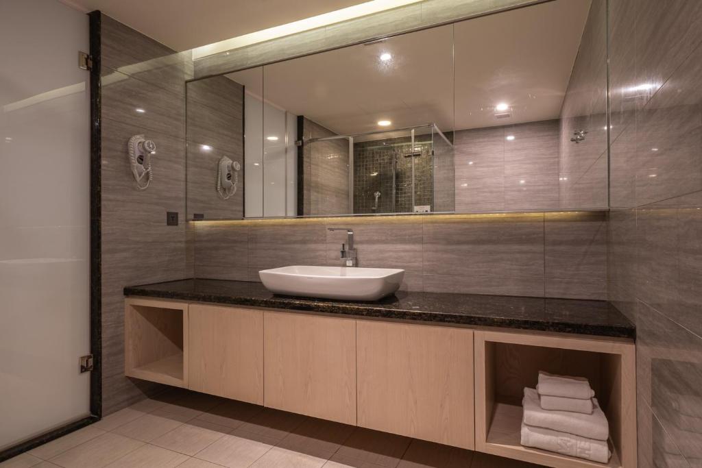 Koupelna v ubytování Guide Hotel Taichung Ziyou