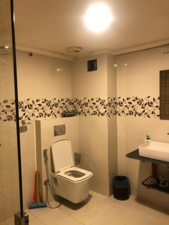 Koupelna v ubytování Subha Casa Hotel
