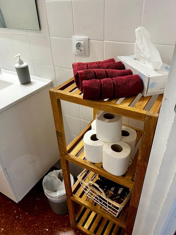 Kúpeľňa v ubytovaní Amplio apartamento familiar con parking privado en pleno centro de Córdoba