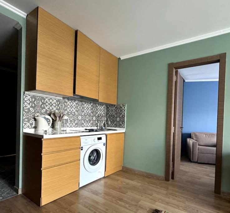 Kuchyň nebo kuchyňský kout v ubytování New Gudauri Block Two 2 Bedroom Flats 204 and 205