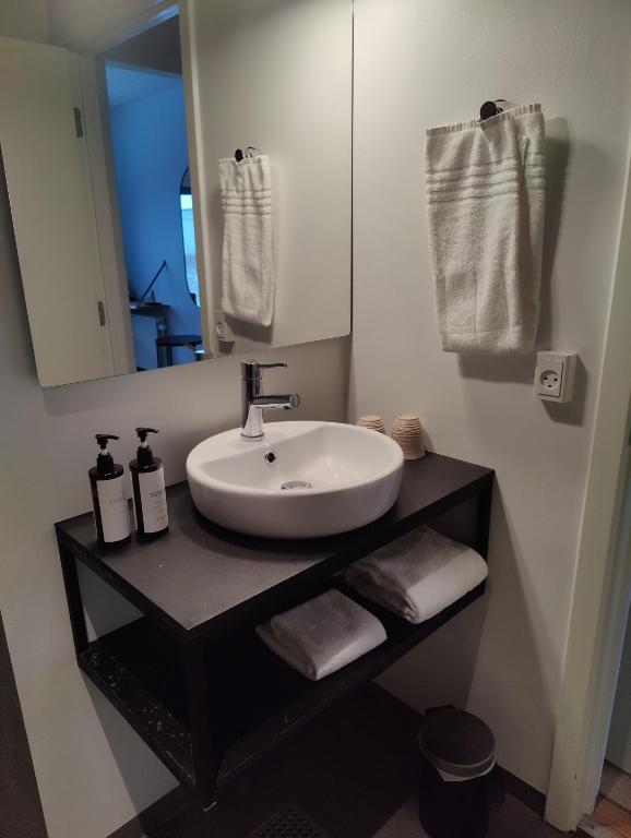Koupelna v ubytování Storebælt Sinatur Hotel & Konference