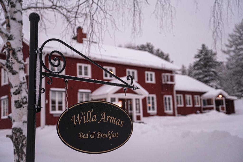 Bed & Breakfast Willa Armas v zimě