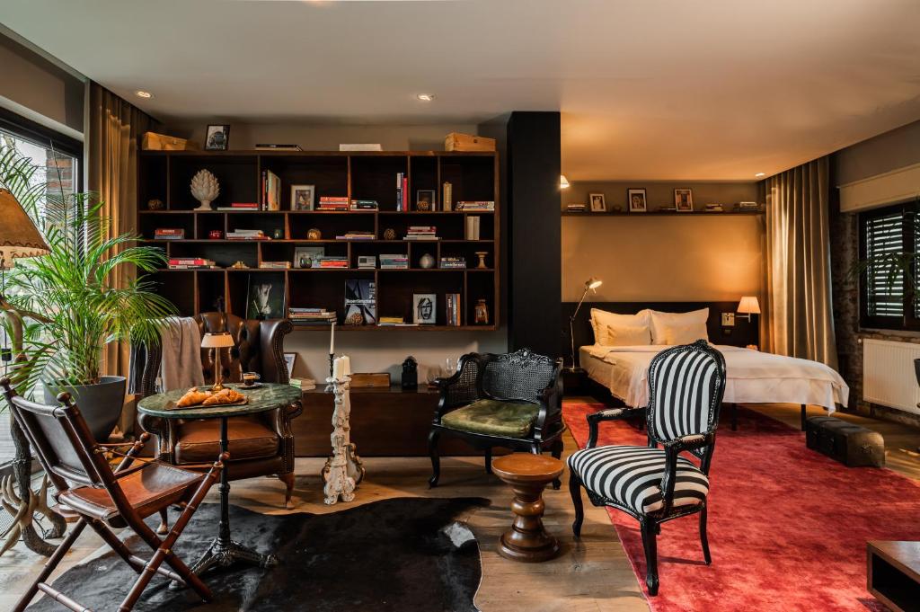 Posezení v ubytování Le Petit Chalet - Artegianale