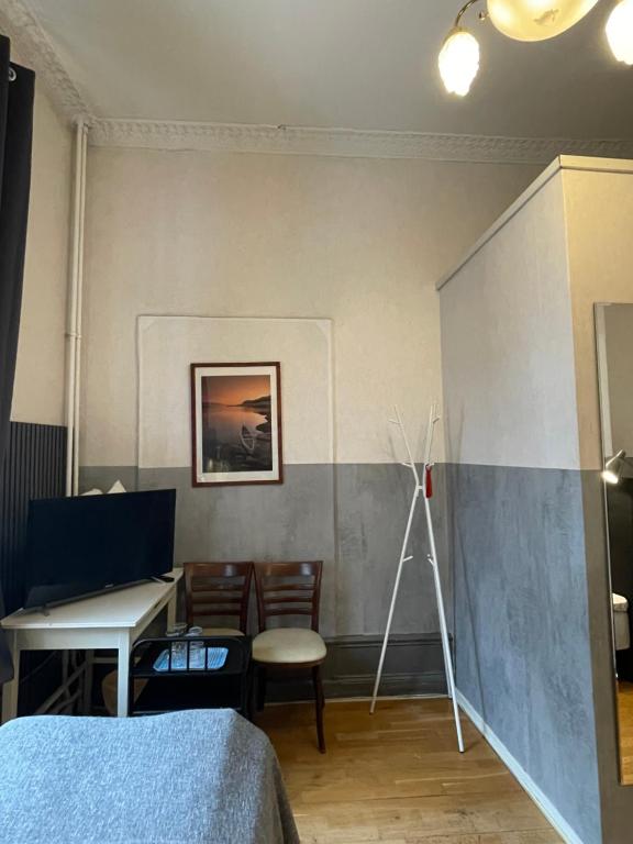 Posezení v ubytování Lilla Hotellet