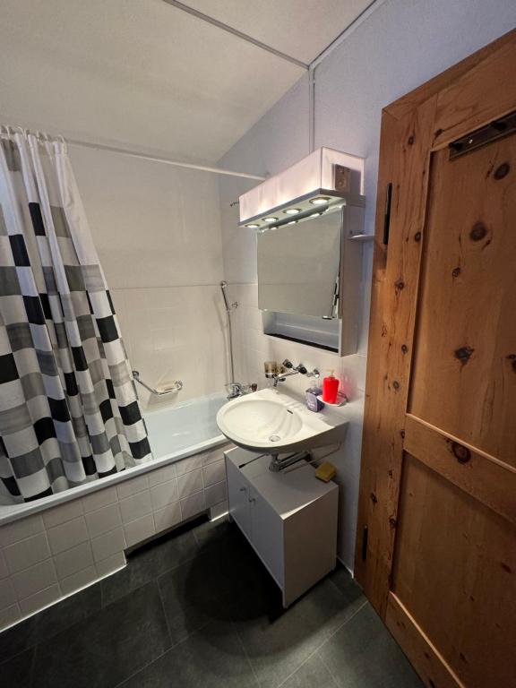 Kuchyň nebo kuchyňský kout v ubytování Flumserberg