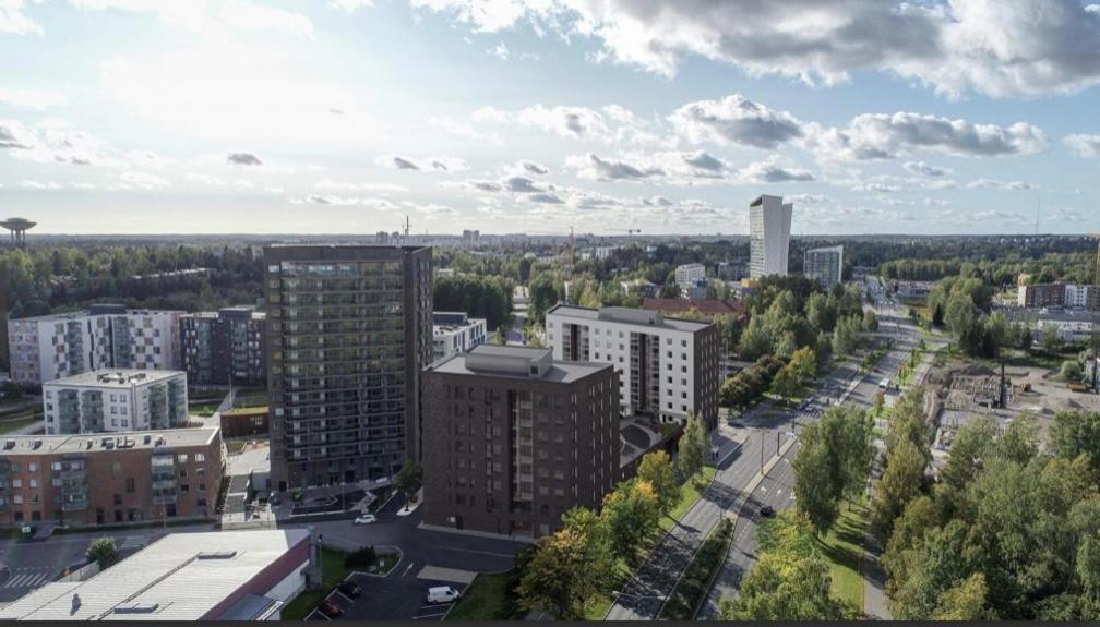 Nespecifikovaný výhled na destinaci Espoo nebo výhled na město při pohledu z aparthotelu