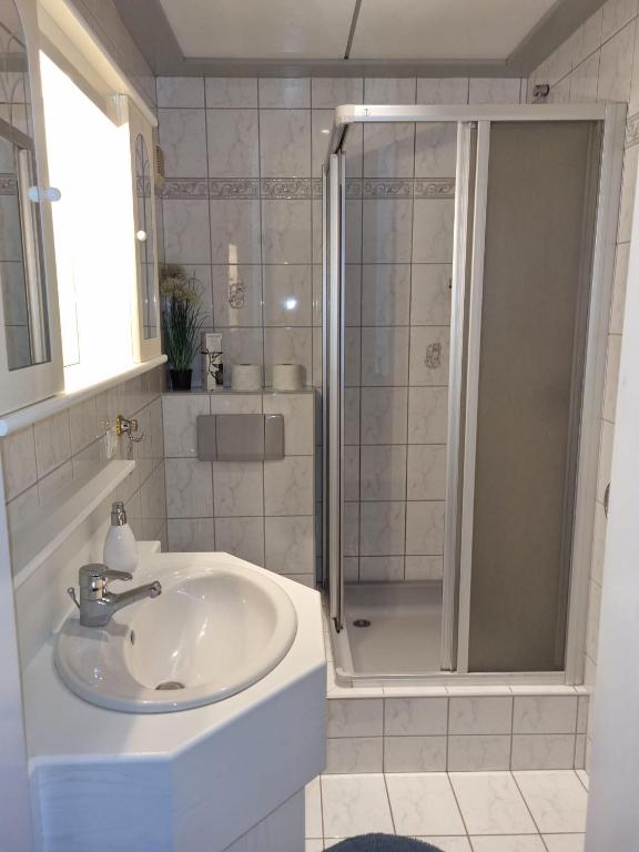 Koupelna v ubytování Comfort-Appartement Keiler
