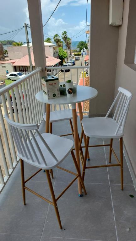 Balkón nebo terasa v ubytování La Fleur Dore