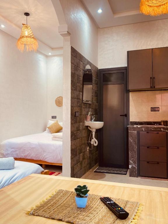 Postel nebo postele na pokoji v ubytování WOW beach house