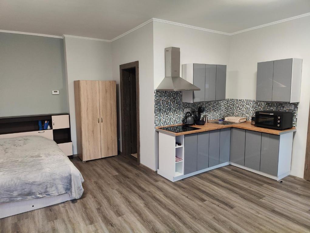 Kuchyň nebo kuchyňský kout v ubytování Villa Pirken Hammer
