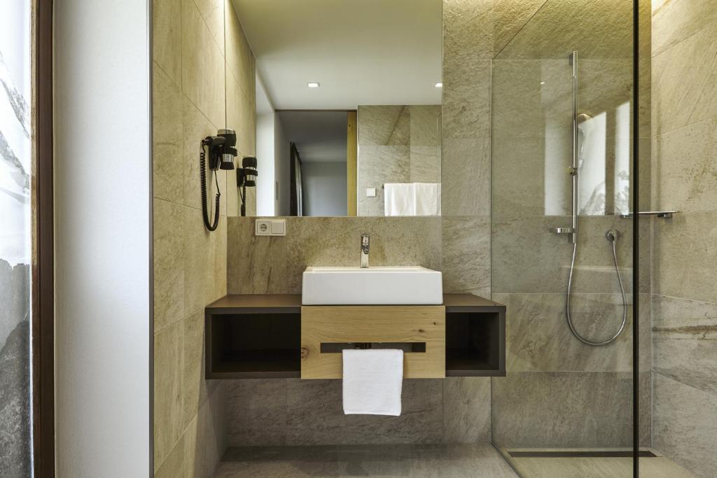Koupelna v ubytování Hotel Obermoosburg