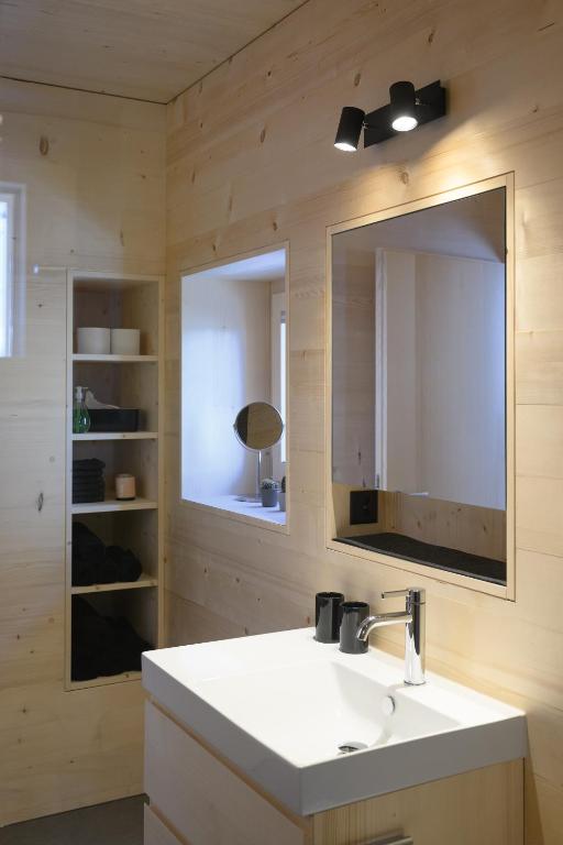 Koupelna v ubytování Mondholz Ferienwohnung