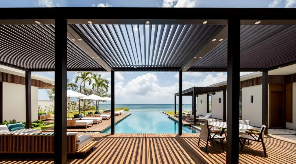 Four-Bedroom Beachfront Estate with Pool