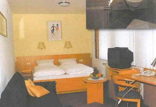 Postel nebo postele na pokoji v ubytování Hotel-Gasthof Talblick