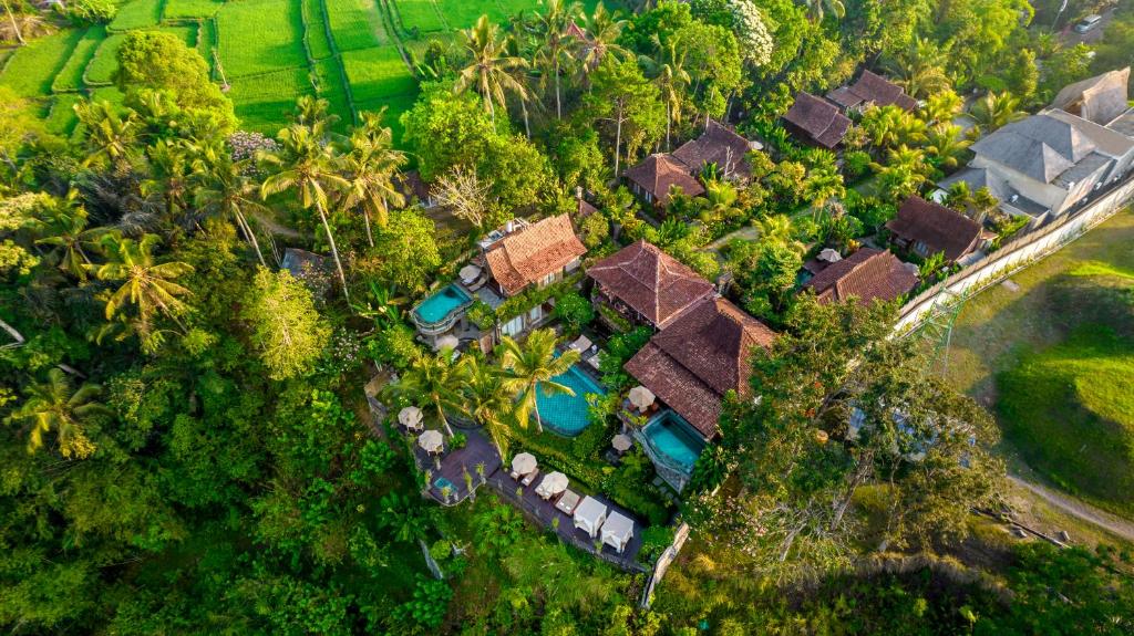 Letecký snímek ubytování Pramana Watu Kurung
