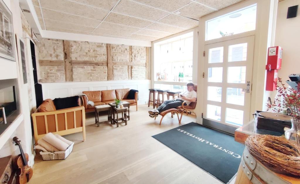 Posezení v ubytování CentralHotellet