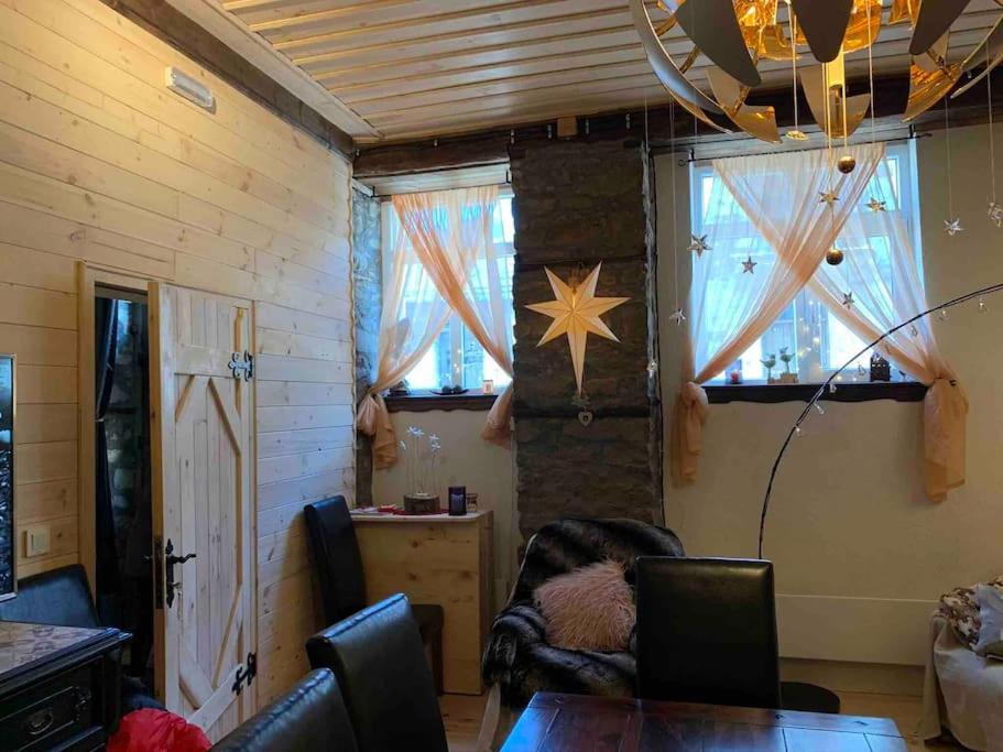 A television and/or entertainment centre at EskiZ - Our stone home