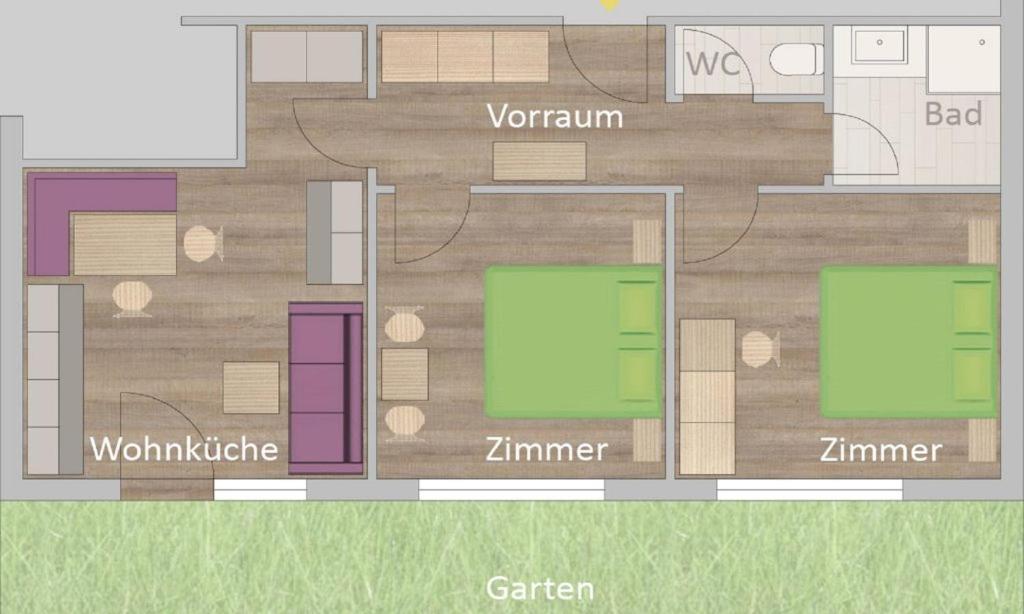 The floor plan of Appartementhaus Daniel