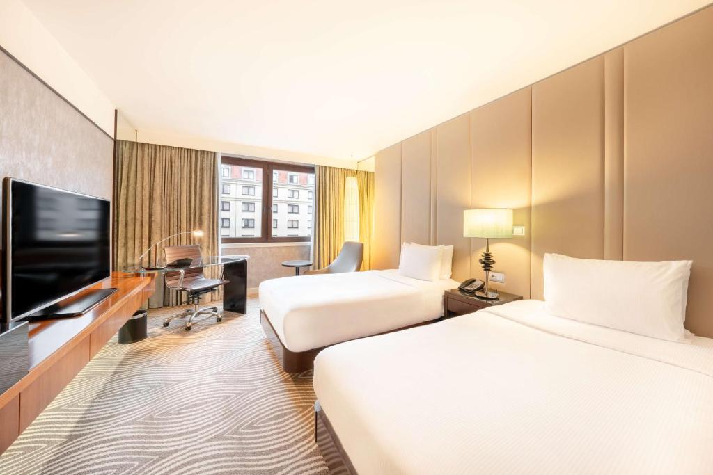 Hilton Berlin - ツインルーム 中庭ビュー