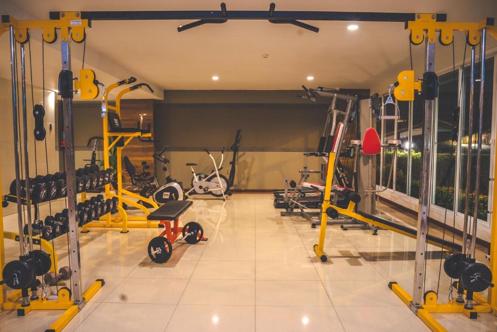 Fitness centrum a/nebo fitness zařízení v ubytování CK Resort Pattaya
