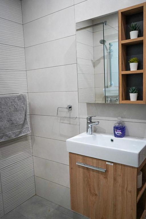 Koupelna v ubytování Comfort and Convenience flat 4 dad's court