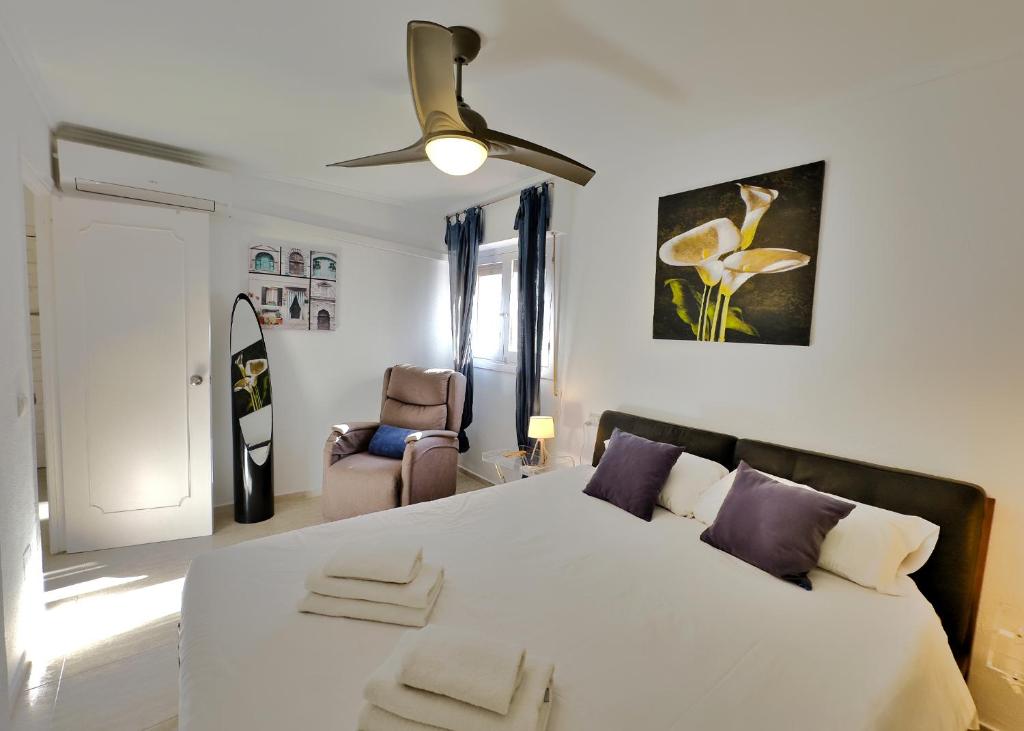 Posteľ alebo postele v izbe v ubytovaní Marbella Old Town For Holiday Rentals
