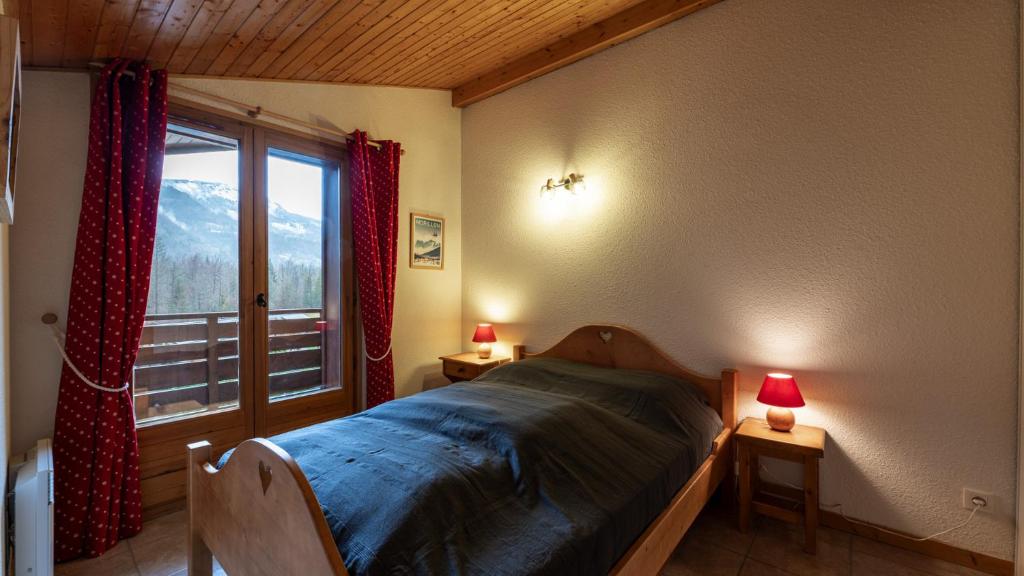 Postel nebo postele na pokoji v ubytování 203- Residence des Neiges- 4 pers