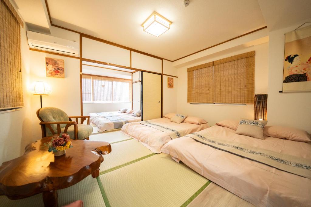 大阪新営業120㎡电梯日式公寓房两层整租/南海線關西機場直达/地铁2分钟至日本橋/黒門市場道顿堀/心斋桥的相册照片