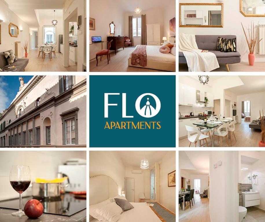 een collage van verschillende foto's van een appartement bij Bargello - Flo Apartments in Florence